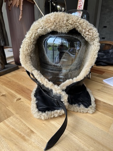 Vintage winter pilot helmet - vintage,