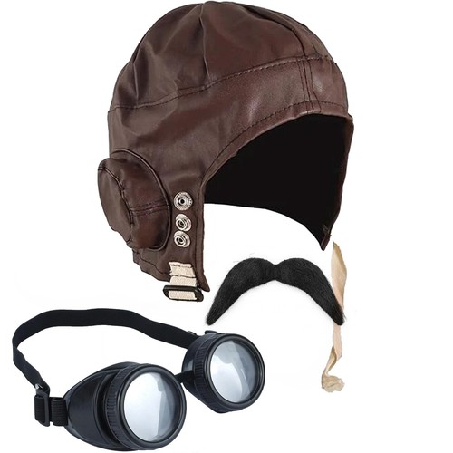Ww2 flying helmet and goggles - ww2,