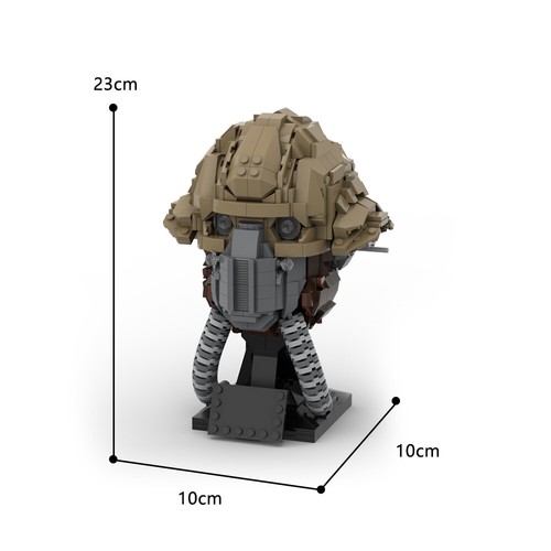 Bust pilot benthic helmet - of,
